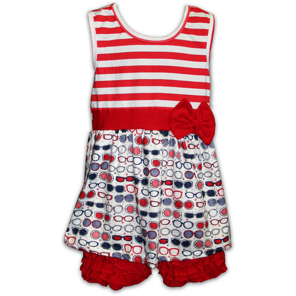 Patriotic Dress with Shorts
