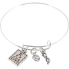 Bracelet with Eye Chart, Swarovski Crystal Bead & Glasses