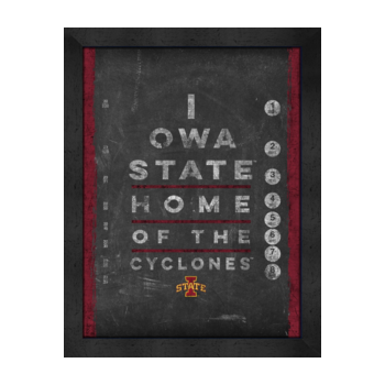 College Framed Eye Chart