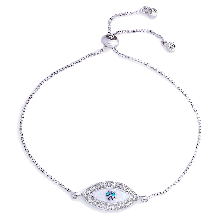 Adjustable Fashion Bracelet with Stone Eye