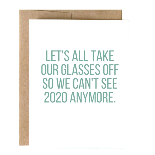 Can't See 2020 Greeting Card